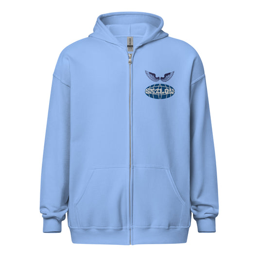 SmilOn blue zip hoodie